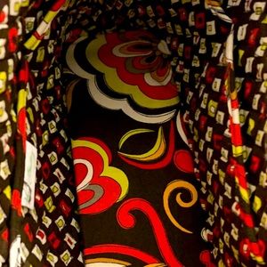 Vera Bradley med orange/brown/black/white handbag